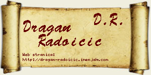 Dragan Radoičić vizit kartica